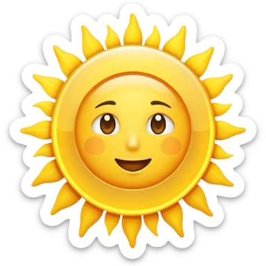 Sun with timer showing 15 minutes, morning sunshine exposure sticker