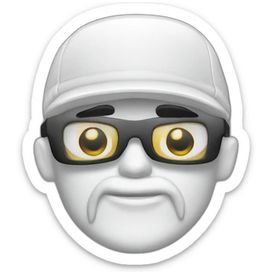 white vw golf sticker