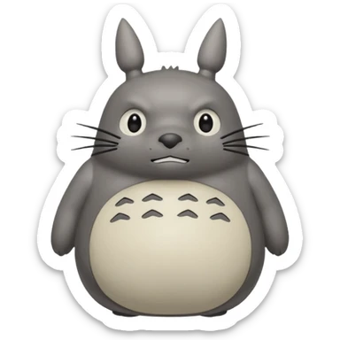 Totoro tierno que se parezca al real  sticker
