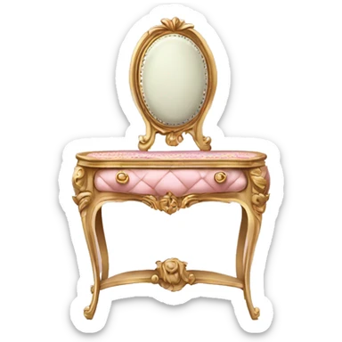 Marie Antoinette style furniture sticker