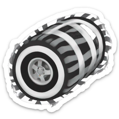 car drift tire track sticker