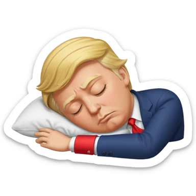 Trump qui dort sticker