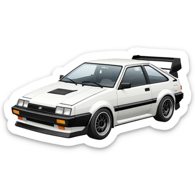 Initial D Ae86 sticker