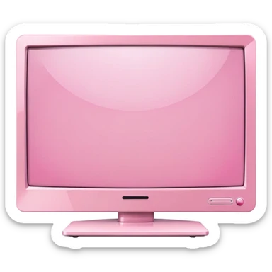 Light pink led tv sticker