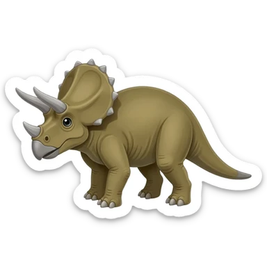 emoji di un triceratopo sticker