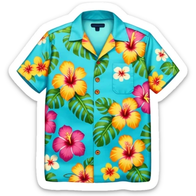 hawaiian shirt sticker