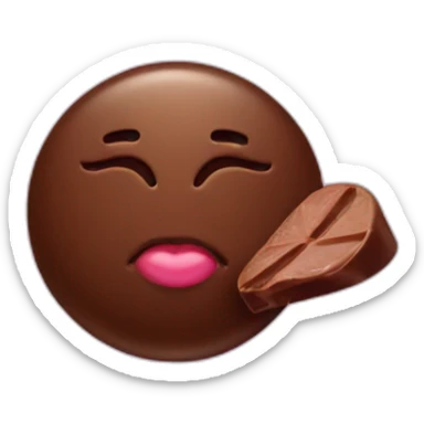 Kisses chocolate sticker