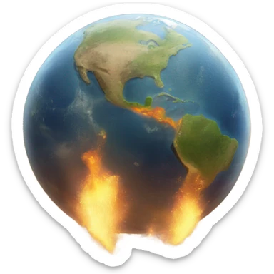 world ending sticker