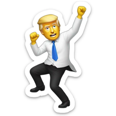 Trump dancing sticker
