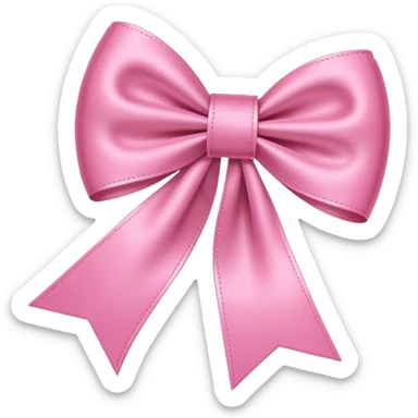 pink iphone with ribbon sticker