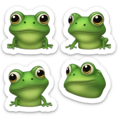a legal frog sticker