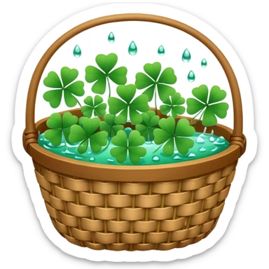 clover grain baskey sticker