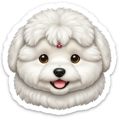 bichon frise emoji sticker