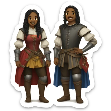 ren faire twins sticker