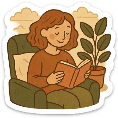 sticker illustration of a workspace with leather notebook and accessories, all neatly arranged, in burgundy, white, black, gray colors, modern business style, no text sticker