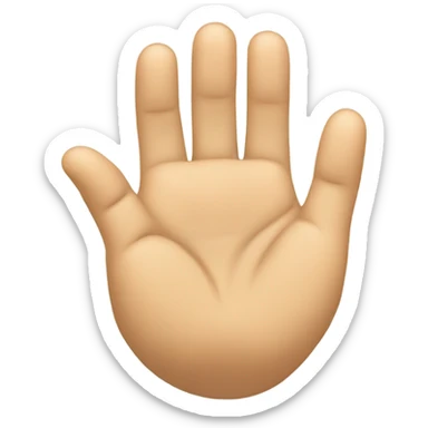 Hand slamming down on a button sticker