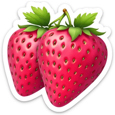 Lazo rosa con fresas sticker