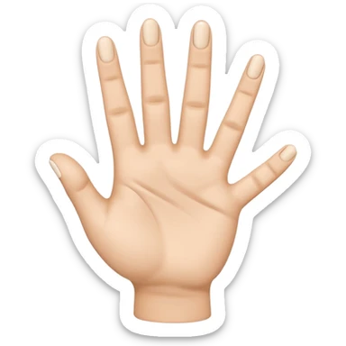 Please create a 3D emoji that shows the number 1 using fingers. I’d like it to resemble the iPhone emoji style! sticker