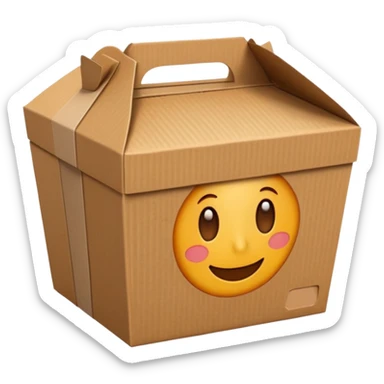 food takeaway box sticker