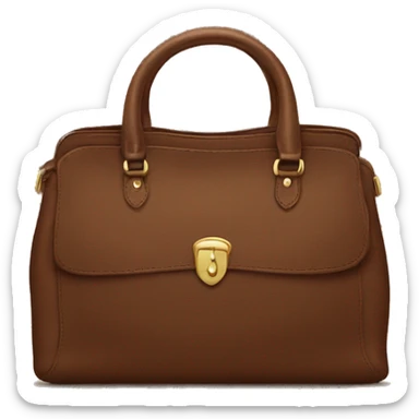 Brown handbag  sticker