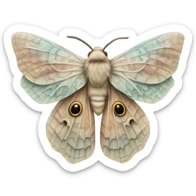 Moth sticker