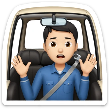 Chinese driver in accident sticker