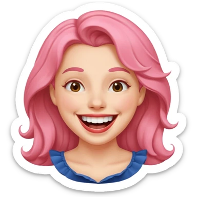 Cocuette laughing big smile sticker