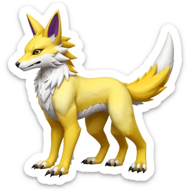 Renamon-Sergal-Lombax-hybrid-fusion sticker