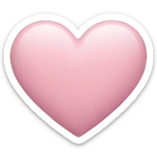 Pastel pink heart sticker