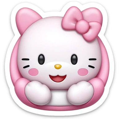 My melody hello kitty emoji sticker
