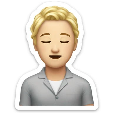 Head massage  sticker