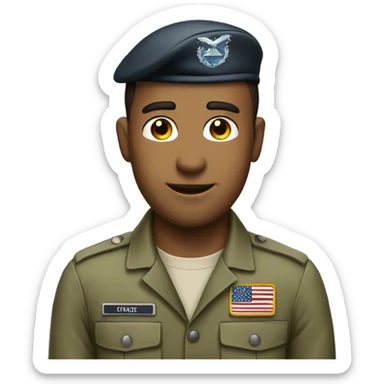 Military contract service dude sticker