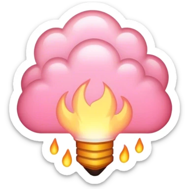 light pink heat  sticker