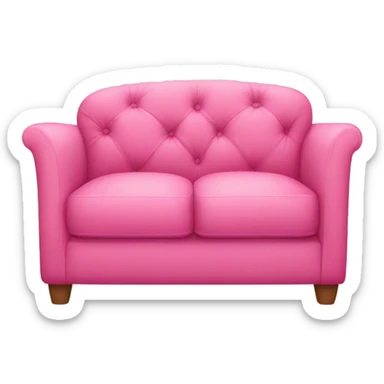 Pink loveseat sticker