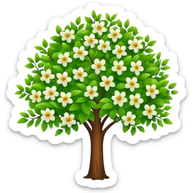spring tree sticker