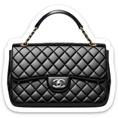 black chanel bag sticker