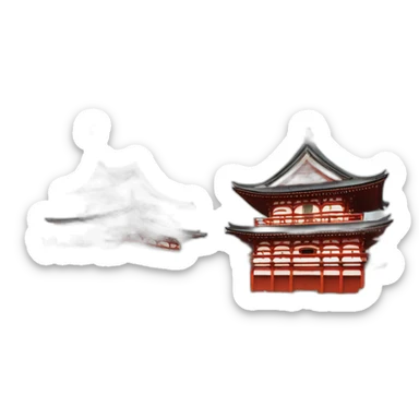 senso-ji and kaminari-mon sticker