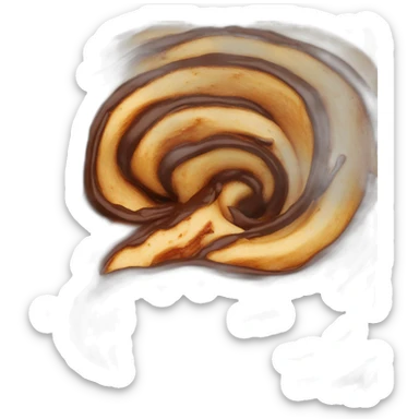 Babka loaf with chocolate swirl sticker
