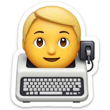Frutiger era inspired emoji for a dweller role in a computer themed discord server sticker