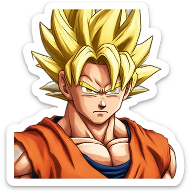 Goku ssj kaioken sticker