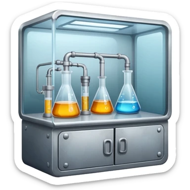 Secretive lab in a deserted place sticker