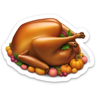 pink thanksgiving  sticker
