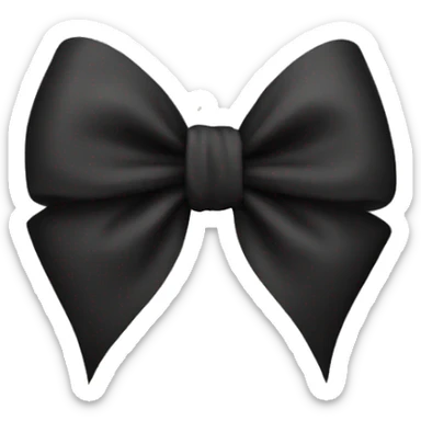 black bow sticker