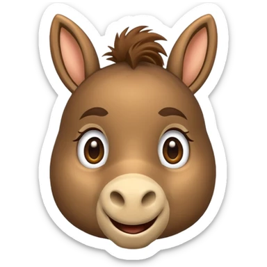 Donkey from shrek the movie sticker