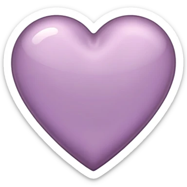 mauve heart sticker