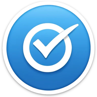 Just like instagram blue tick  sticker