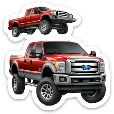 Lifted ford f350 sticker