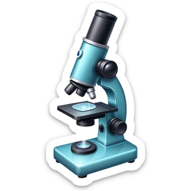 microscope with sparkles sticker