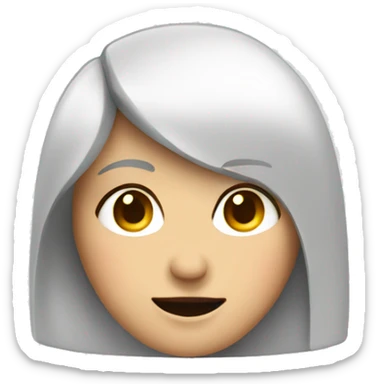 woman with flirty face with hand stop it  sticker