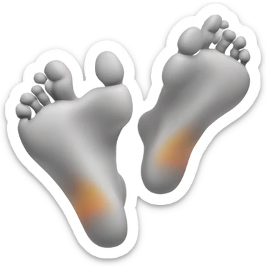 Kicking feet emoji  sticker